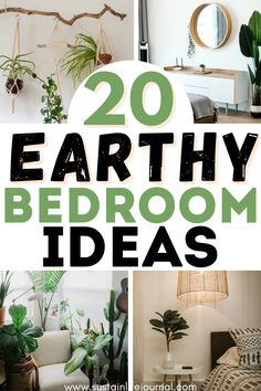 earthy bedroom Sustainable Home Design Eco Friendly, Earthy Bedroom Aesthetic, Earthy Bedroom Decor, Cozy Earthy Bedroom, Bedroom Color Palette, Earthy Bedroom Ideas, Dream Nature, Minimalist Bedroom Ideas