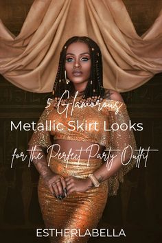 Looking for Metallic Skirt Outfit Ideas? Check out these 10 chic ways to style your Metallic Skirt! Go for a Metallic Midi with a cozy top for a perfect Metallic Winter look or a Metallic Skirt Silver for a sleek, modern vibe. Metallic Skirt Black Women will love the versatile options, from a Metallic Mini for a fun night out to a Metallic Maxi for those big events. Whether you’re going Metallic Skirt Casual or dressy, these ideas will make you shine bright! Skirt Looks