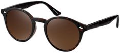 Brown Aviator Sunglasses With Uva Protection For Travel, Casual Brown Anti-reflective Cat Eye Sunglasses, Casual Brown Aviator Sunglasses With Uv Protection, Casual Brown Sunglasses For Travel, Brown Polarized Sunglasses For Beach, Casual Brown Cat Eye Sunglasses With Anti-reflective Coating, Brown Anti-reflective Sunglasses For Travel, Brown Mirrored Sunglasses For Vacation, Tortoiseshell Wayfarer Sunglasses With Uv Protection