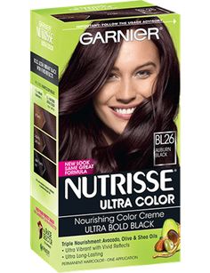 Jet Black Hair Dye, Darkest Brown Hair, Pelo Color Vino, Box Hair Dye, Hair Ads, Denim Hair, Different Types Of Curls, Bold Hair Color, Black Hair Dye