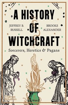 a book cover with an image of two witches in front of a pot filled with fire