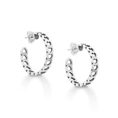 Inspired by the longtime-favorite Tiny Hearts Ring, these hoop earrings feature a repeating open-heart design. Available in sterling silver or 14K gold and three hoop sizes - small, medium and large. James Avery Earrings, Heart Band, Earrings Heart, Cultured Pearl Necklace, James Avery, Tiny Heart, Large Hoop Earrings, Heart With Arrow, Sterling Silver Hoops