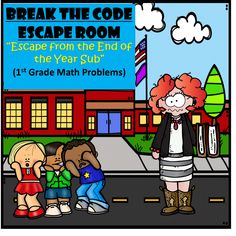 Worst sub ever!!!  Help the kids escape the mean sub!!!  Try this FUN and ENGAGING escape room game for 1st grade math.  Use Google Forms, Paper Scavenger Hunt, or with Smart Notebook!!! #escaperoom #elementary #googleapp #googleclassroom #scavengerhunt #smartnotebook #math #endofyear Recess Time, Math Tasks, Escape Room Game, Escape Rooms, End Of School Year, Google Forms, End Of School, Math Concepts, 1st Grade Math