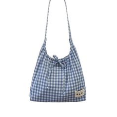 Gingham Bag, Tas Denim, Diy Sewing Clothes, Pretty Bags, Gingham Check, Digital Diary, Cute Bags, Mode Vintage