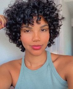 Short Curly Haircuts Natural Black Women Round Faces, 3b Curly Short Haircut, Short Haircuts For Curly Hair Natural, Women With Round Faces, Hair Short Curly, Short Curly Cuts, Short Natural Curly Hair