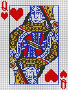 an image of a playing card with hearts and spades on the back, as well as