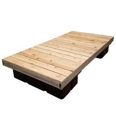 a wooden pallet sitting on top of a white background