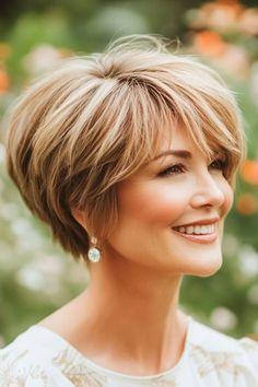 Above The Chin Haircuts, Modern Pixie Haircut, Modern Pixie, Short Stacked Bob Haircuts, Feathered Layers, Pixie Bob Hairstyles, Bob Haircut Ideas, Messy Bob Hairstyles