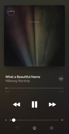 the music player on an iphone screen is displaying what's beautiful name and how to use it