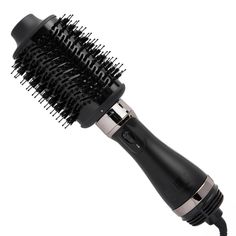 PRICES MAY VARY. One-Step Detachable Blowout Volumizer does the job of a brush and dryer in just One-Step Designed with a detachable functionality to allow for easy storage, on the go styling flexibility Black Gold styling Surface combines Nano Titanium Ceramic with Refresh Max Activated Charcoal and Thermaglide Ceramic which allows hair to glide smoothly & distributes heat evenly for consistent styling results Micro shine finish is corrosion resistant to minimize friction and help reduce damage Post Workout Hair, Salon Blowout, Travel Hair Dryer, Oval Brush, Effortless Hairstyles, Hot Tools, Salon Style, Shiny Hair, Gold Collection