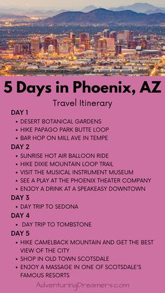 the 5 days in phoenix, az