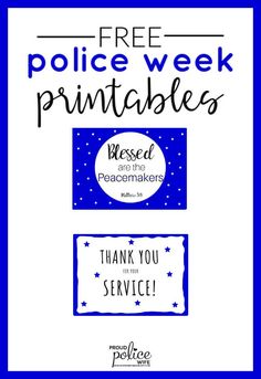 free police week printables