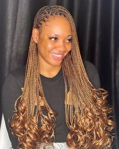 Curls Braids Hairstyles, Hair Styles Quick, French Curls Braids, Latest Braid Styles, Braids Natural Hair, French Curls, Curls Braids, Hairstyles For Ladies, Hair Styles Braids