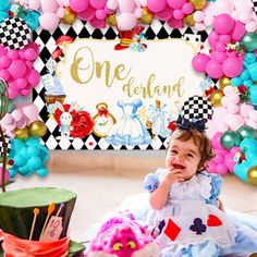 PRICES MAY VARY. Our Alice in Onderland 1st Birthday Backdrop set has it all to make this a big awesome day This set of Alice in Onderland decorations can be use oh deer themed, forest animal themes, woodland animals You will get 1 x alice in Onderland backdrop(5x4ft), 5 x foil balloons, 120 x latex balloons garland DIY materials ( detail please refer to the pictures) DIY your Alice baby shower party! Use our balloons and backdrop to celebrate your impressive moment If you have any problem, plea Carnival Backdrop, Tea Party Photography, Hedgehog Photo, Vampirina Birthday, 1st Birthday Backdrop, Pink Carnival, Backdrop Pink, Birthday Backdrops, Construction Theme Party