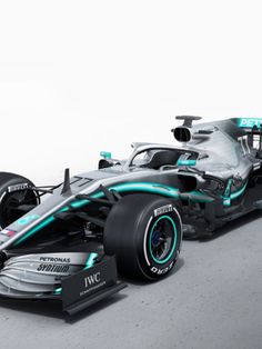 the new mercedes formula car is shown in this image