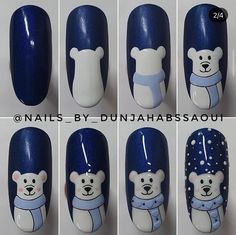 Baby Nail Art, Quick Nail Art, Bears Nails, Nagellack Trends, Art Deco Nails, Nail Drawing