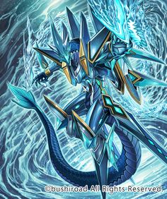 an image of a blue and white dragon in the water