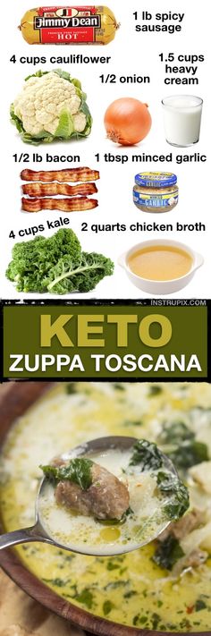 broccoli soup in a bowl with instructions on how to make it and what to use it