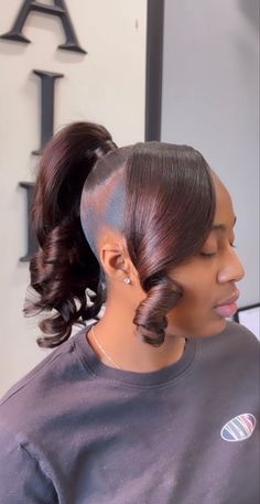 Ponytail Black Women, High Ponytail Hairstyles, Quick Weave Hairstyles, Braided Hairstyles For Teens, Dance Hairstyles