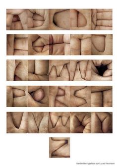 several images of different hands with the words tipograff