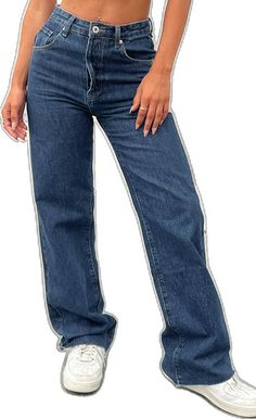 Dark Wash Straight Leg Jeans For Day Out, Versatile Blue Jeans For Fall, Trendy Dark Wash Jeans, Trendy High Waist Jeans For Day Out, Trendy Medium Wash Jeans For Day Out, Versatile Jeans For Day Out, Trendy Jeans For Day Out, Trendy Jeans For Fall Day Out, Trendy Fall Jeans For Day Out