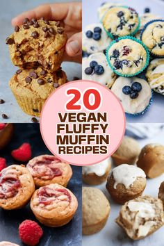 Vegan Muffin Recipes You'll Love Vegan Muffin Recipes, Vegan Strawberry Muffins, Vegan Thanksgiving Main Dish, Vegan Muffin, Resep Muffin, Vegan Pumpkin Muffins, Vegan Banana Muffins, Vegan Blueberry Muffins, Sweet Potato Muffins