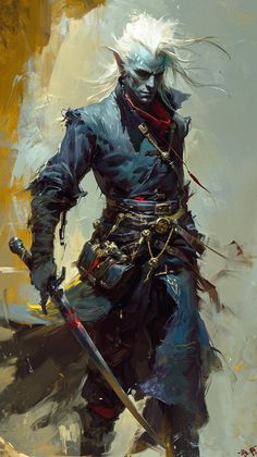 Hanzo’s Midjourney(v6) Showcase (AI) Fantasy Cowboy Art, Dnd Npc, Warhammer Fantasy Roleplay, Sf Art, 100k Followers, Fantasy Races, Dark Elf, Fantasy Creatures Art, Bioshock