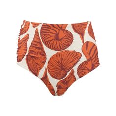 Johanna Ortiz Oceania Bikini Bottom - S - Orange In Very Good Condition. Johanna Ortiz "Oceania" Bikini Bottoms In A Shell Motif Print High Waist Ruched Sides Moderate Seat Coverage Polyester/Lycra Spandex White High Waist Tropical Swimwear, White Tropical High Waist Swimwear, White Tropical High-waist Swimwear, White Tropical Bottoms For Pool, White Tropical Pool Bottoms, Fitted Tropical White Bottoms, Johanna Ortiz, Orange White, Womens Swim