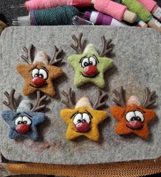 Needle Felted Gingerbread Man, Felted Ornaments, Felting Ideas, Homemade Dolls, Needle Felting Projects