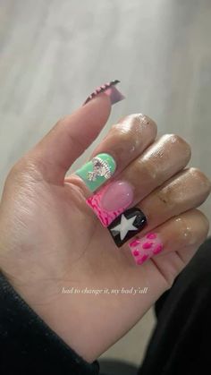 Cute Short Bling Nails, Basic Duck Nails, Duck Nails Simple, Spongebob Nails, French Tip Gel Nails, Junk Nails, Retro Nails, Duck Nails