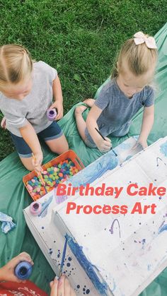 Process Art, Picnic Blanket, Outdoor Blanket, Birthday Cake, Cake, Birthday, Art