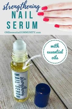 Nail Serum, Diy Essentials, Essential Oils For Hair, Nail Oil, Brittle Nails, Nail Growth, Diy Essential Oils, Growth Oil, Healthy Nails