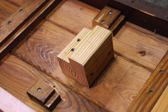 a piece of wood sitting on top of a wooden floor