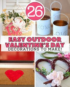 easy outdoor valentine's day decorations to make