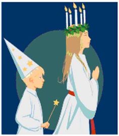 an image of two people with candles on their heads