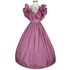 Broken Zipper, Ball Gowns Prom, Pink Ruffle, Full Skirt, Fitted Bodice