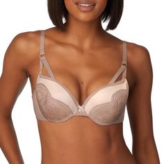 PRICES MAY VARY. MAXIMUM LIFT - Our most uplifting style that pushes both up and in for head-turning cleavage. UNDERWIRE SUPPORT - Push-up technology is engineered to make the most of every curve. TWO WAYS TO WEAR IT - Adjustable, convertible straps can be worn traditional or crisscross. PERFECT WEDDING BRA - Plunging demi front allows you to wear it with low-cut wedding dresses. SO MANY OPTIONS - Great colors, some with lace-accented cups, others with T-shirt smooth cups and lace trim at the si Wedding Bra, Maidenform Bras, Pretty Bras, Comfy Bra, Bra For Women, Lounge Lingerie, Everyday Bra, Demi Bra, Womens Bras