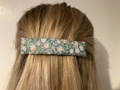 These handmade hair clips are perfect for weddings, kids parties, play days, or back to school. Handmade from 100% cotton fabric, padded with wadding and attached to a 10cm French barrette clip. Please note, As this is a handmade item, each clip will be slightly different.   SIZING The hair clips are 4 inches long approximately. CUSTOM REQUIREMENTS Please contact me if you have any special requests, I will always do my best to meet your requirements. PLEASE NOTE This product is NOT a toy. DO NOT Handmade Hair Clips, 3rd December, Handmade Hair Clip, Hair Slide, French Barrette, Evening Wedding, Fabric Floral, Barrette Clip, William Morris