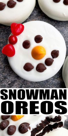 this snowman oreos recipe is so easy to make