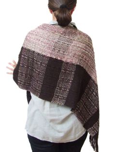 This is a handwoven poncho shawl made with wool,some acrylic and some linen. With this wool shawl you wan't be cold during the fall and winter.  You can wear it as you like - as a poncho or as a shawl. Width : 46 cm / 18,1 in Length : 146 cm / 57,5  in ( without fringe), 168 cm / 66,1 in ( with fringe) Hand wash in cold water,lay flat to dry. All my items are handmade in a studio free of smoke and pets. If you want to see other shawls and ponchos go to this sections : www.etsy.com/shop/Handweavi Handwoven Wool Poncho For Fall, Fall Handwoven Alpaca Shawl, Fall Woven Shawl Poncho, Handwoven Fall Poncho Shawl, Handwoven Fall Shawl Poncho, Fall Handwoven Cape Shawl, Fall Handwoven Shawl Cape, Handwoven Winter Shawl Cape, Handwoven Shawl Cape For Winter