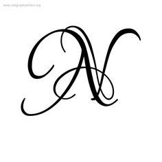 the letter's lowercase and uppercase are handwritten in cursive writing