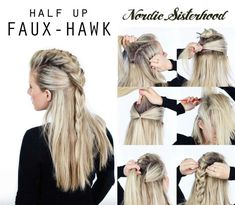 Halloween Hair Styles, Fishtail Hairstyles, Viking Hair, Fishtail Braid, Peinados Fáciles Para Cabello Corto, Long Blonde, Halloween Hair, Long Blonde Hair, Grunge Hair