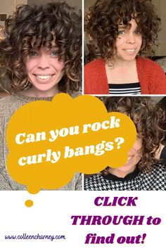 5 Things To Consider Before You Get Curly Bangs - Colleen Charney Frizz Free