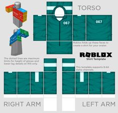 an info sheet showing how to make a roblox shirt for the game roblox