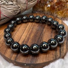 One Stone Bracelet - Soulfulvibesco Healing Crystals Meanings, Intention Setting, White Sage, Black Obsidian, Crystal Meanings, Black Magic, Natural Beads, Stone Bracelet, Crystal Bracelets