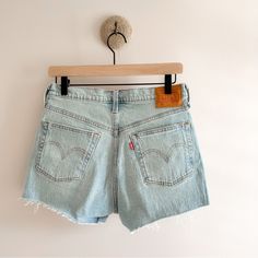 These Levi’s Were Purchased And Never Worn. In Excellent Condition. New Without Tags. Waist 29”. Button Fly 501 Shorts, Levi’s 501, Levi Shorts, Jean Shorts, Levi's, Color Blue, Womens Shorts, Tags, Women Shopping