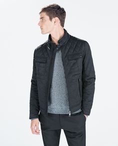 Friday Outfit, Outfits Hombre, Latest Outfits, Accessories For Men, Zara United States, Latest Clothes, Biker Jacket, Leather Coat