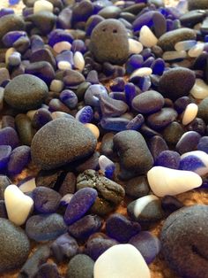 there are many rocks and pebbles on the ground