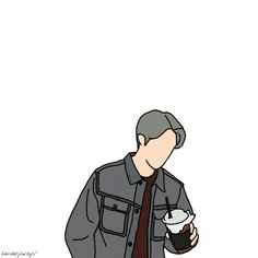 an image of a man holding a cup of coffee