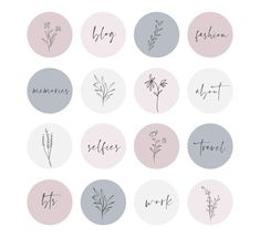 "Give an Elegant look to your Instagram with these beautiful Botanical Icons for your Story Highlight Covers.  16 Floral Icons in 4 Chic Colors + 18 Handwritten Icons in 4 Colors. The files are Ready to Use HD 1080 x 1920px Images that can be used both as Highlight Icons and Story Covers.  You will receive PDF and ZIP files containing 130+ Icons.  16 Floral Icons in 4 Chic Colors + 18 Handwritten Icons in 4 Colors. The files are ready to upload Photos.  For any questions regarding this product o